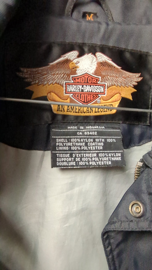 Harley-Davidson Black Nylon Rider Jacket – Size M