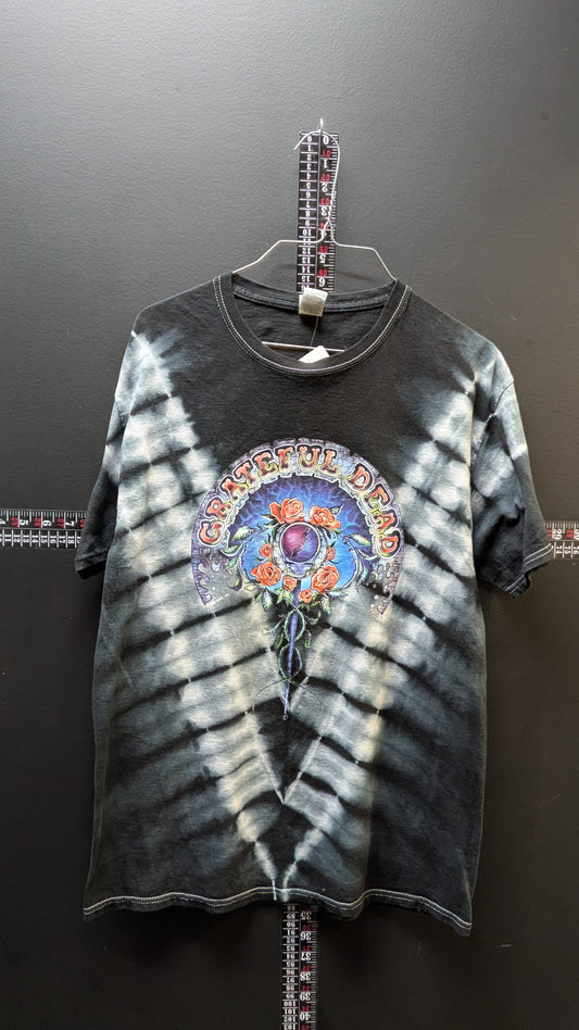 Grateful Dead "Sceptor" Graphic Tie-Dye Tee – Black & White Chevron