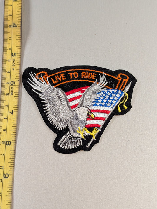 Live to ride Vintage Patch