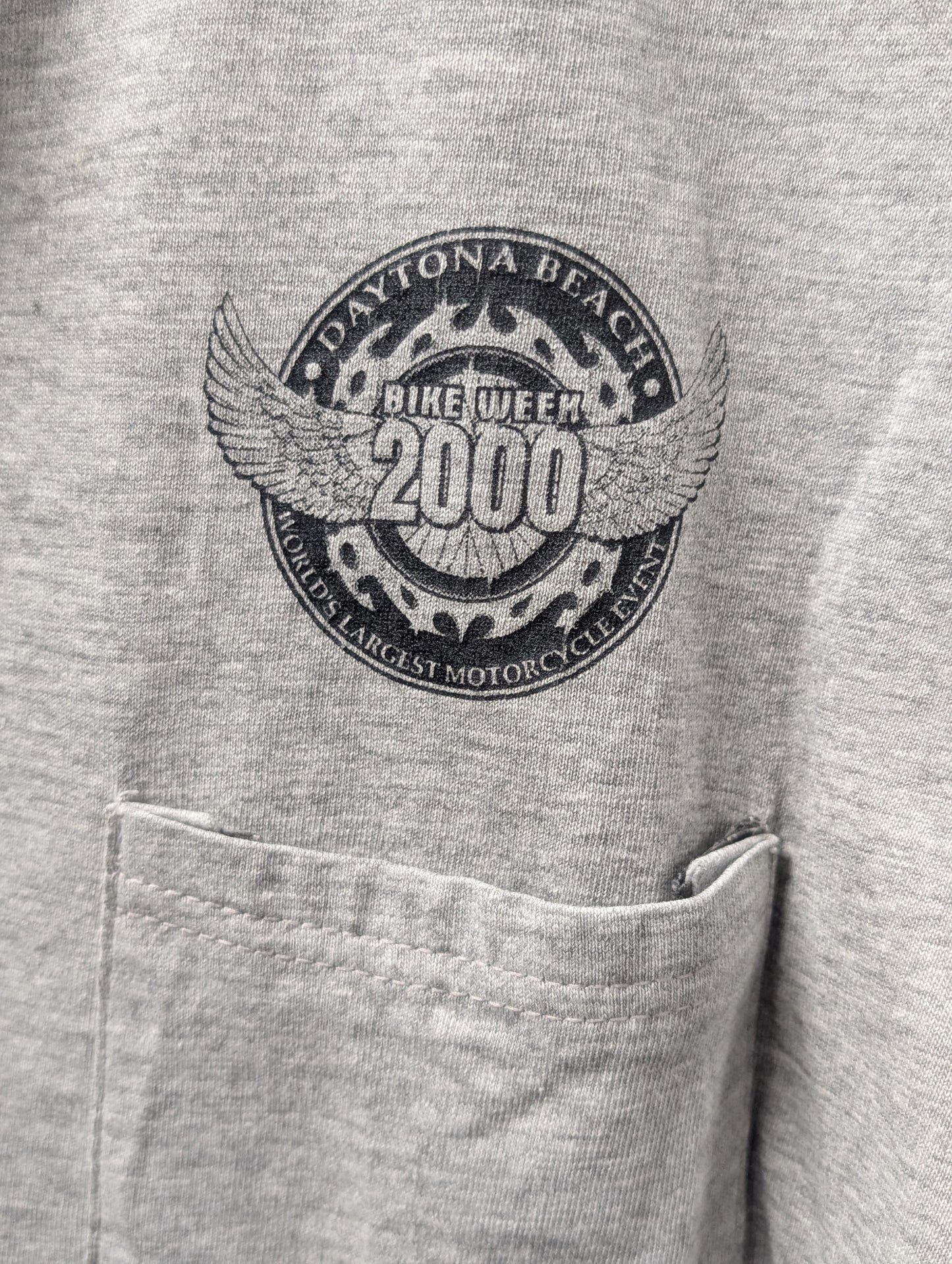 2000 bike week large men's t-shirt
