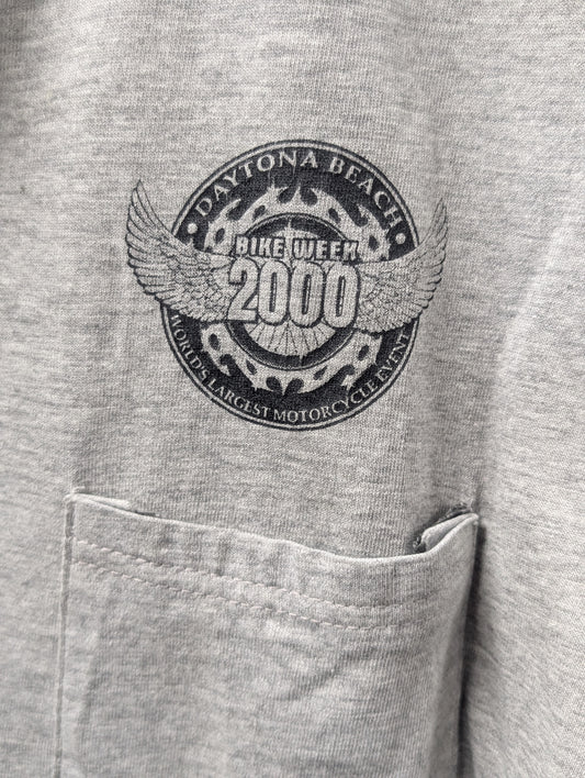 2000 bike week large men's t-shirt