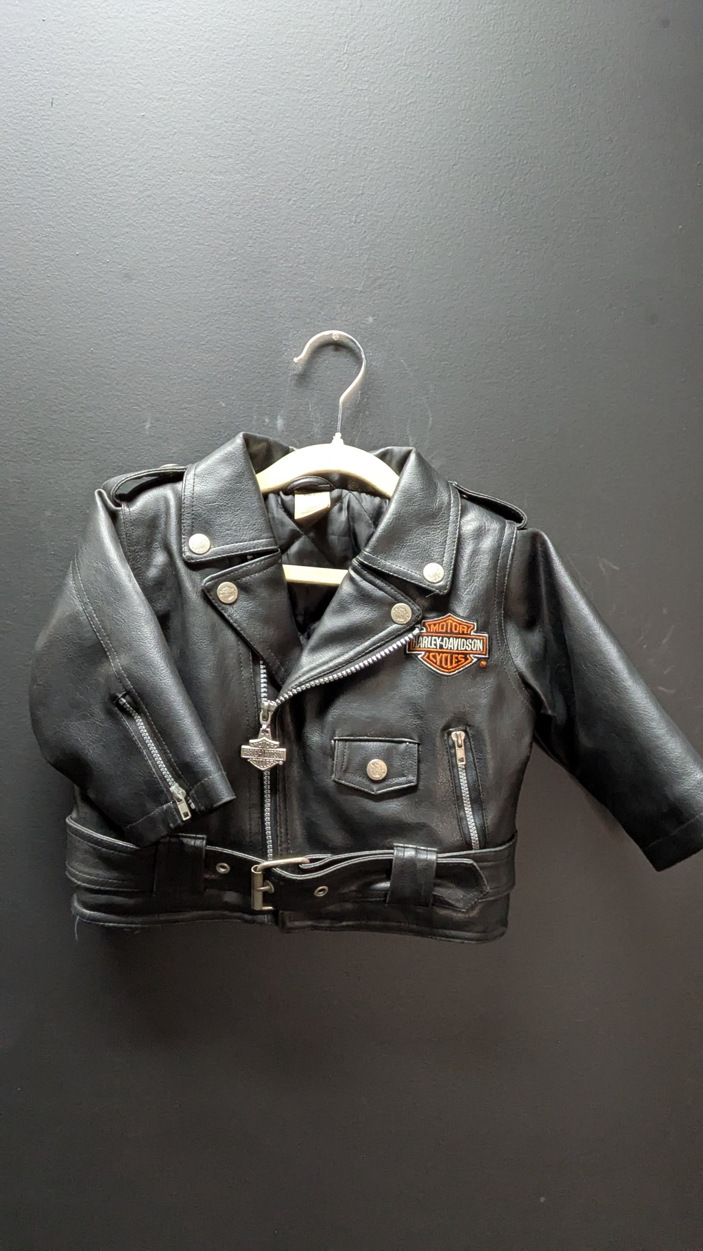 Toddler Harley-Davidson Leather Jacket-18months