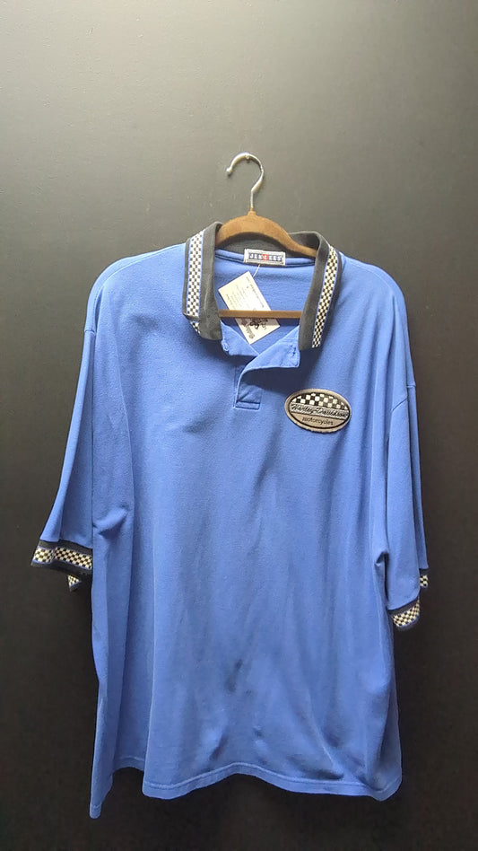 Harley Davidson Checkered Polo - 2XL