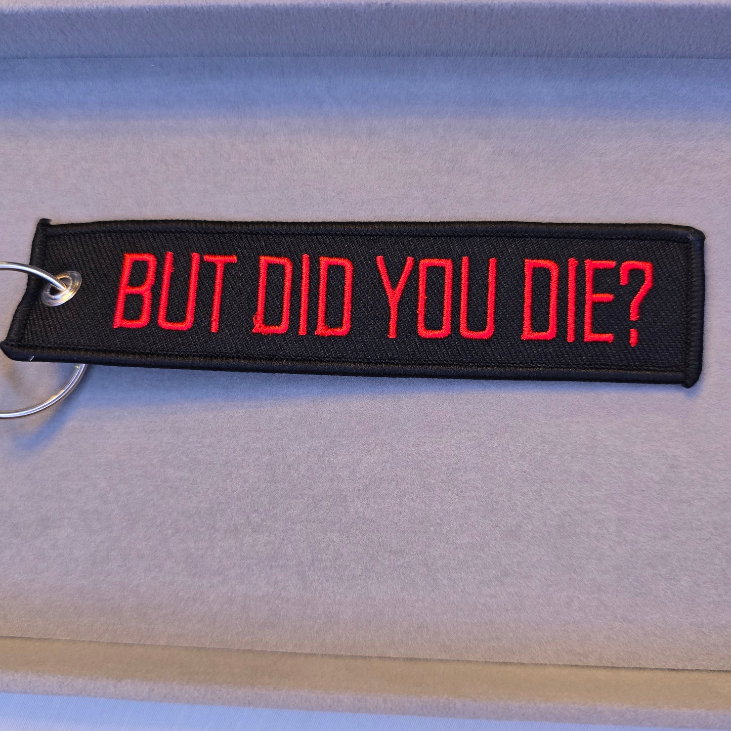 Fabric Patch Style Keychain