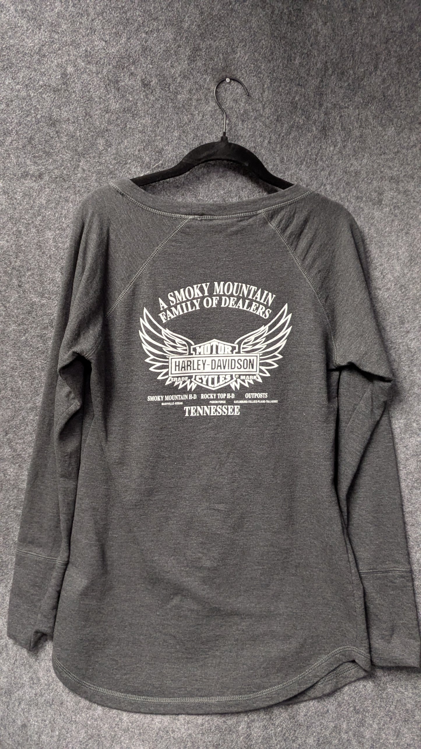 Women’s Harley-Davidson Long Sleeve Script Tee – Size M