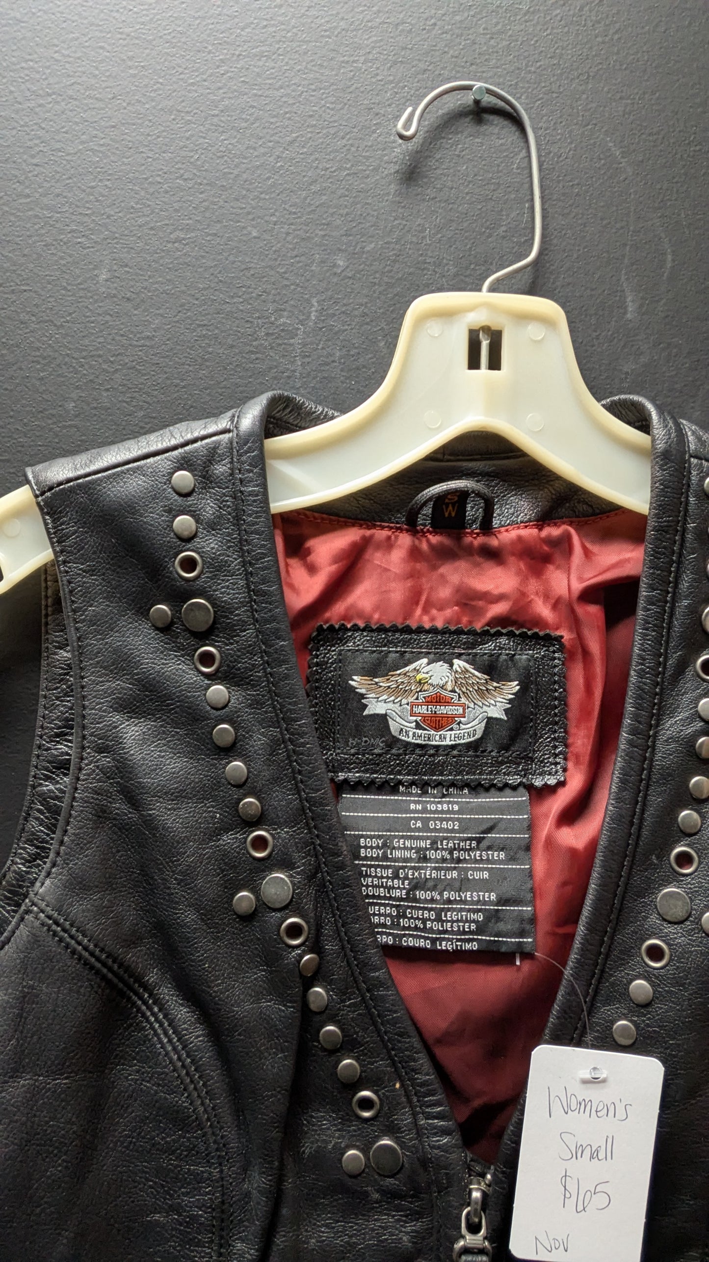 Small women's Harley vest