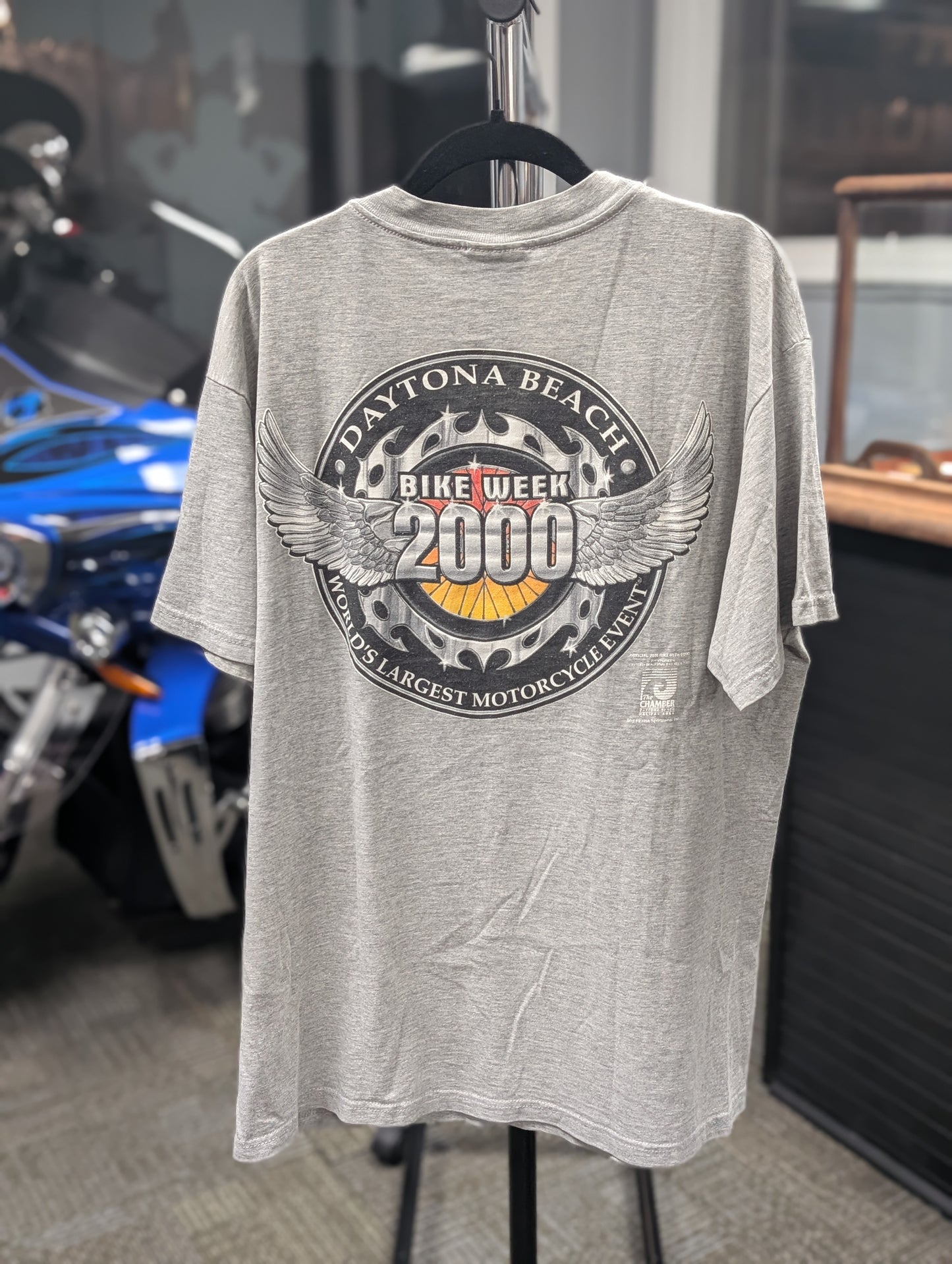 2000 bike week large men's t-shirt