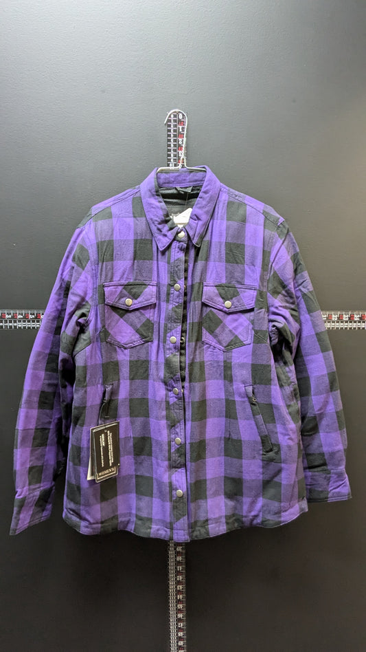 NEW! UNK Riding Gear Kevlar Women's Flannel Jacket - Size  2XL