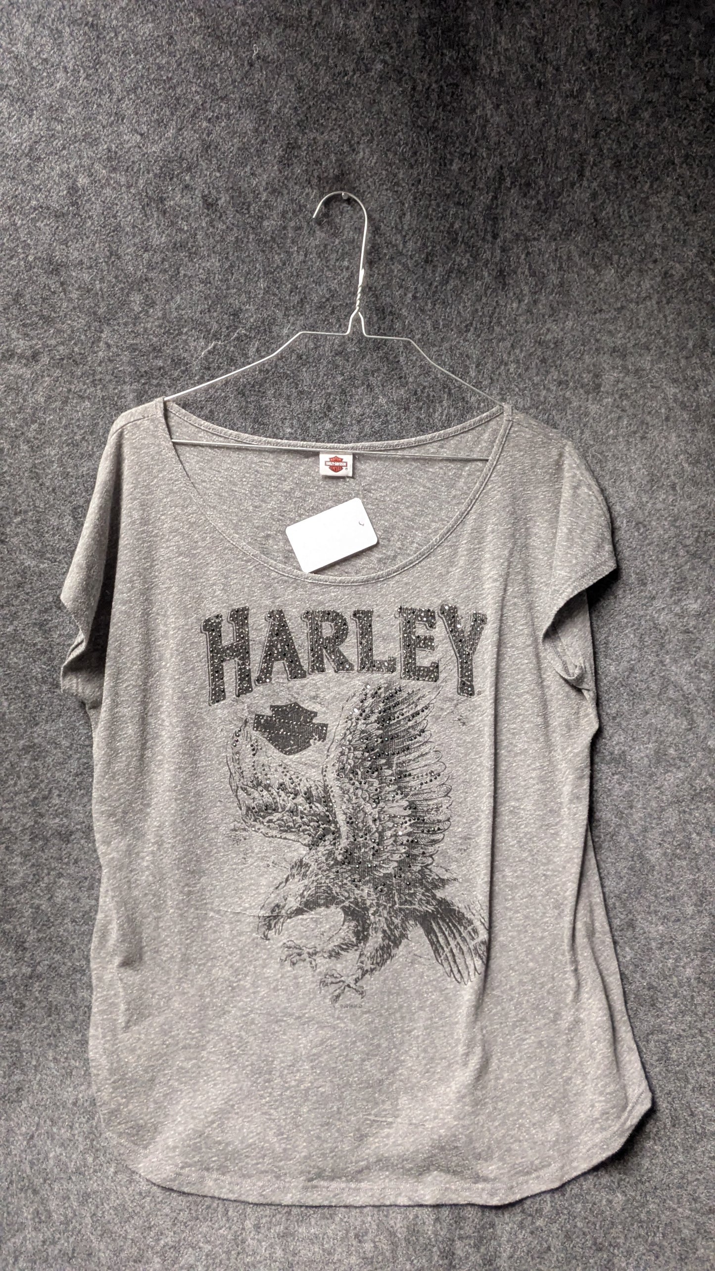 Harley-Davidson Women’s Grey Graphic Tee – Murphy’s Harley-Davidson, Dublin Ireland