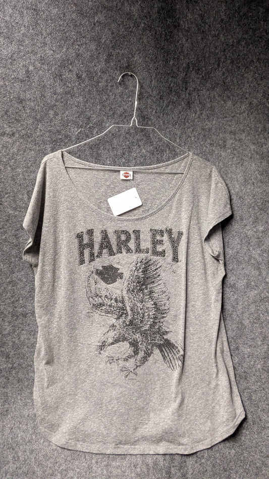 Harley-Davidson Women’s Grey Graphic Tee – Murphy’s Harley-Davidson, Dublin Ireland