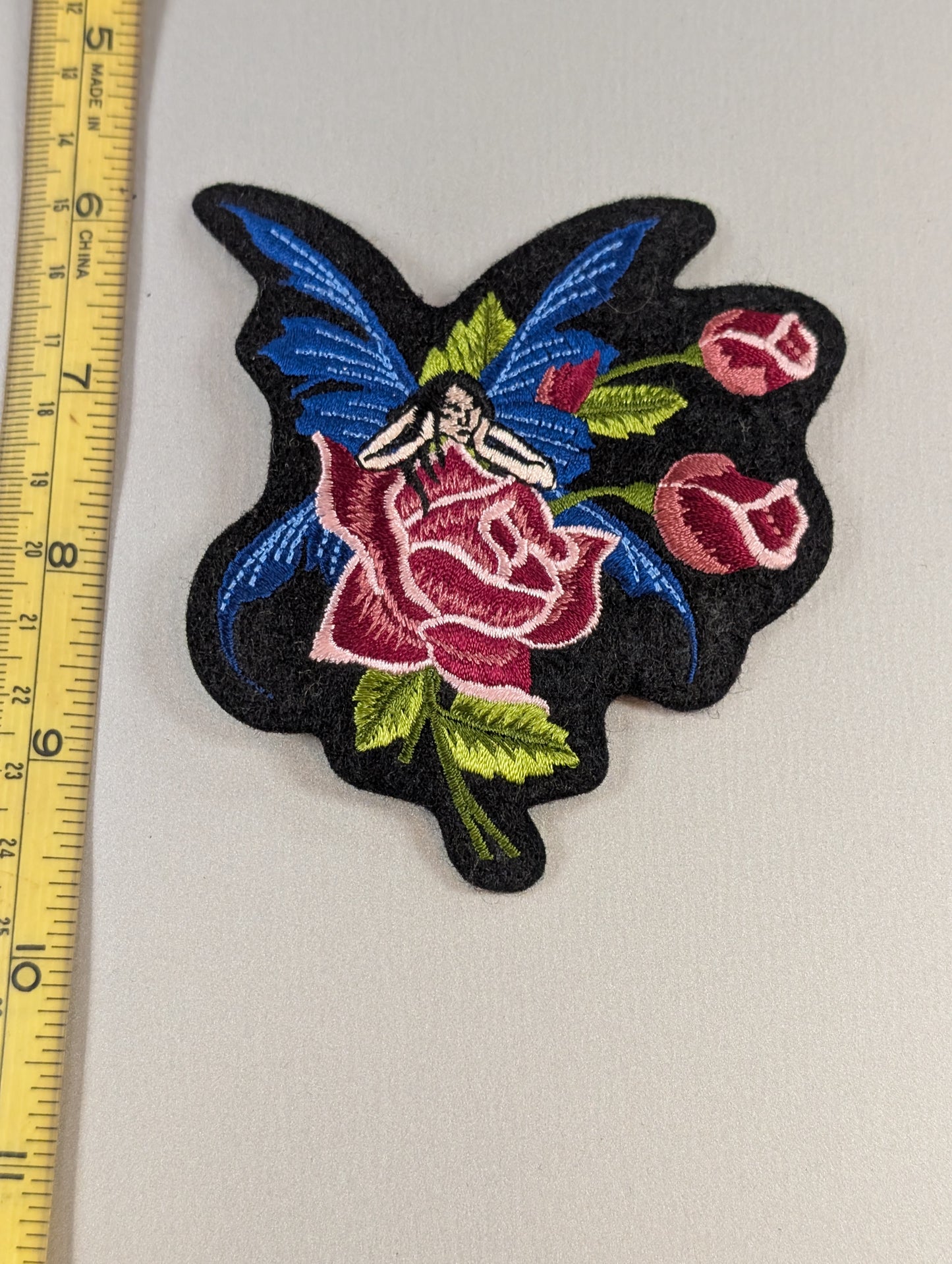 Fairy and roses Vintage Patch