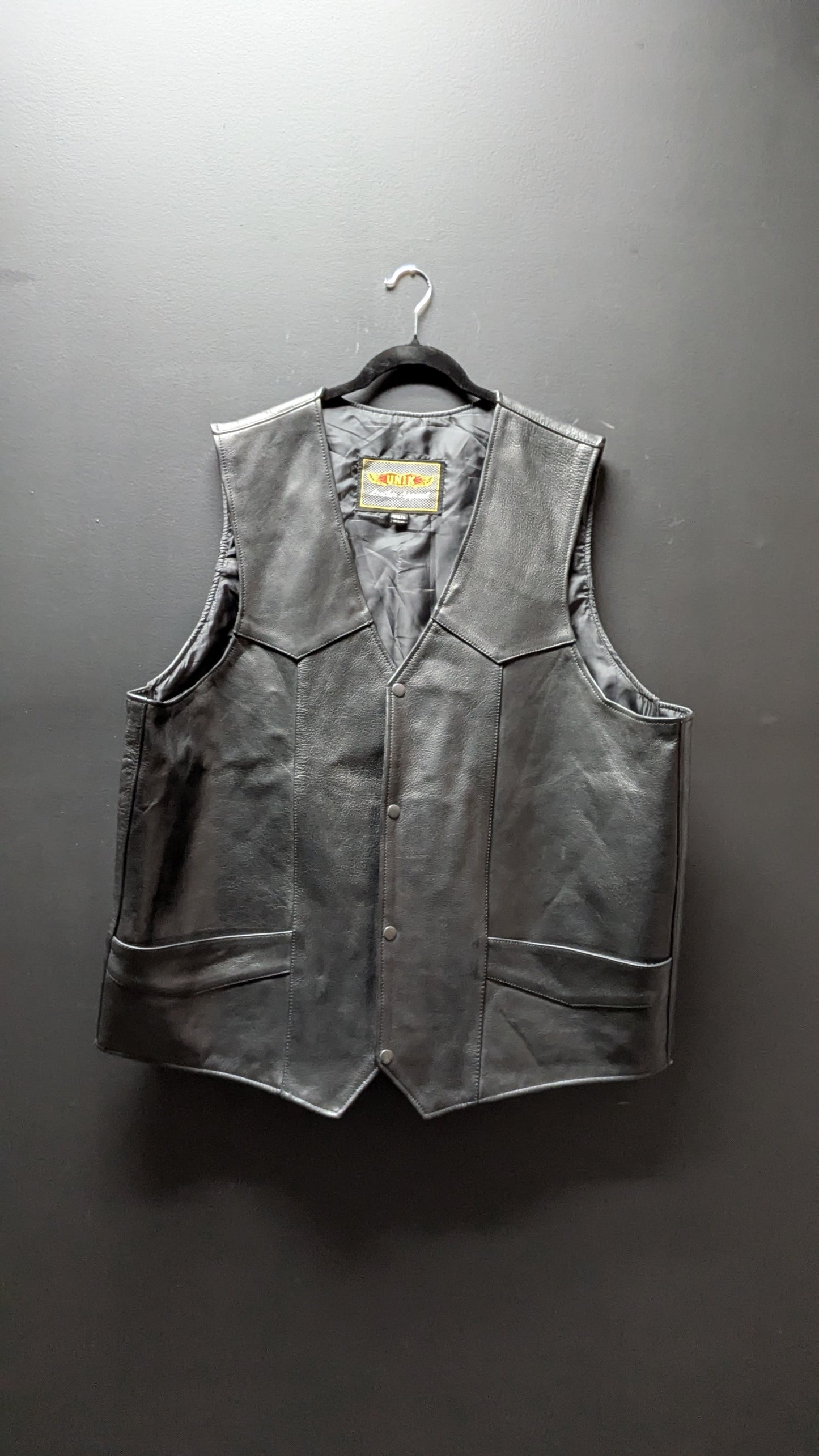 Unik Leather Apparel Men's Vest 4XLTL