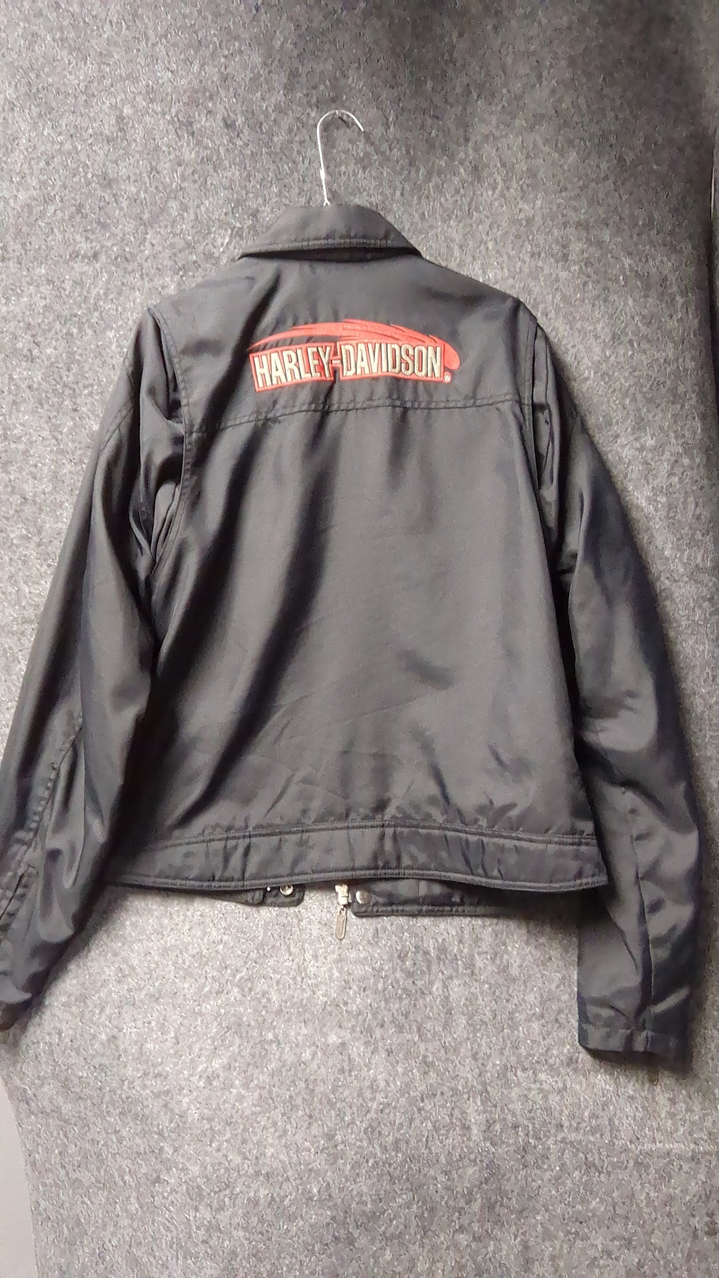 Harley-Davidson Black Nylon Rider Jacket – Size M