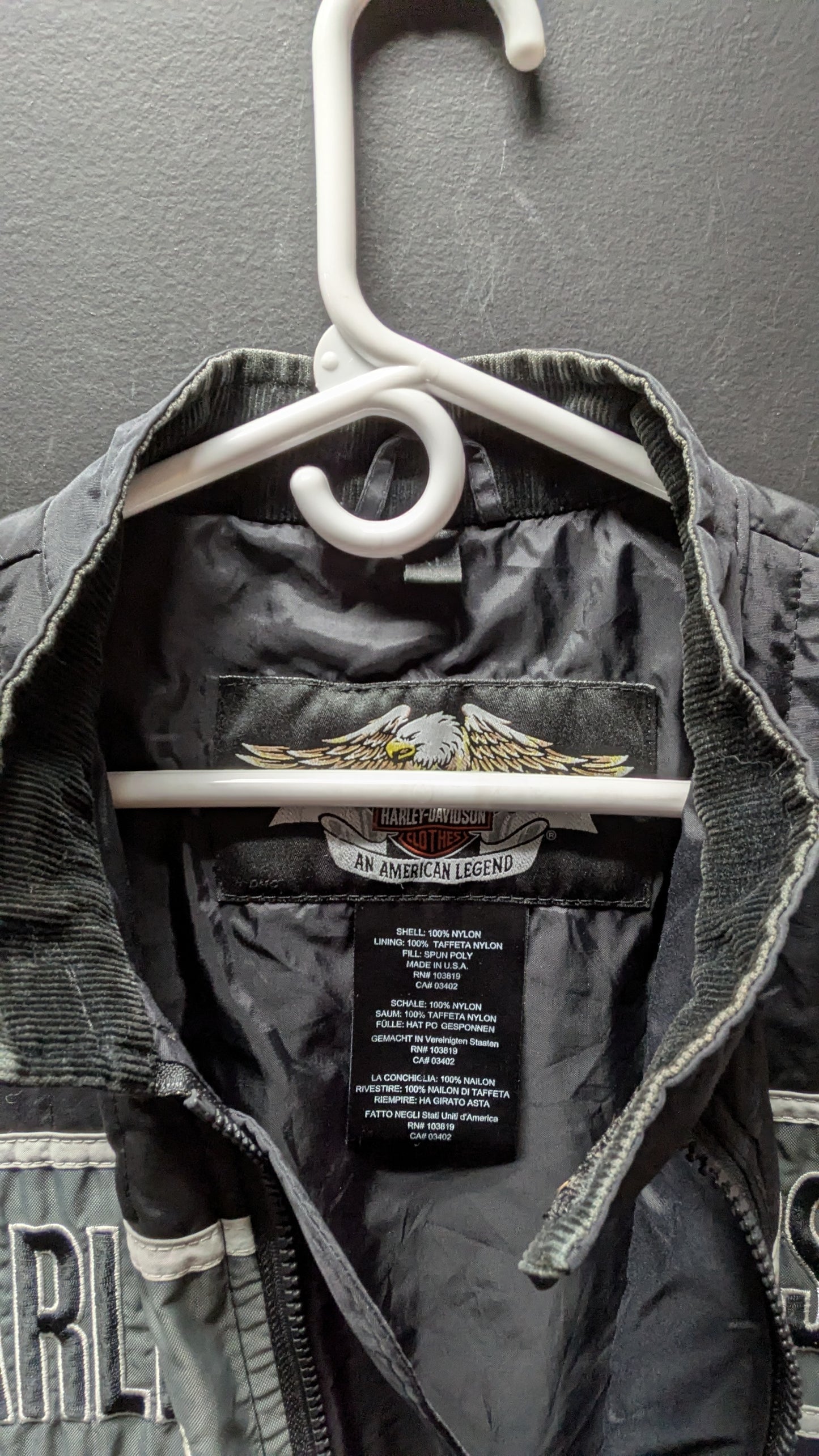Harley Davidson Vinyl Men's Jacket