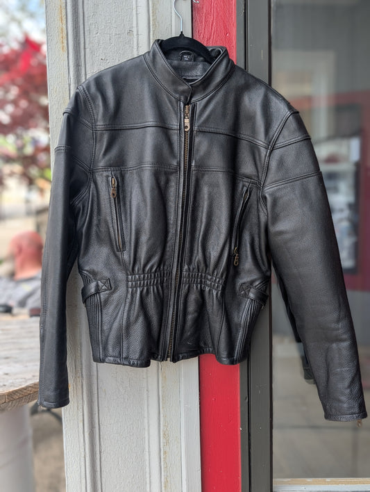 Leather with liner riding women's jacket size large