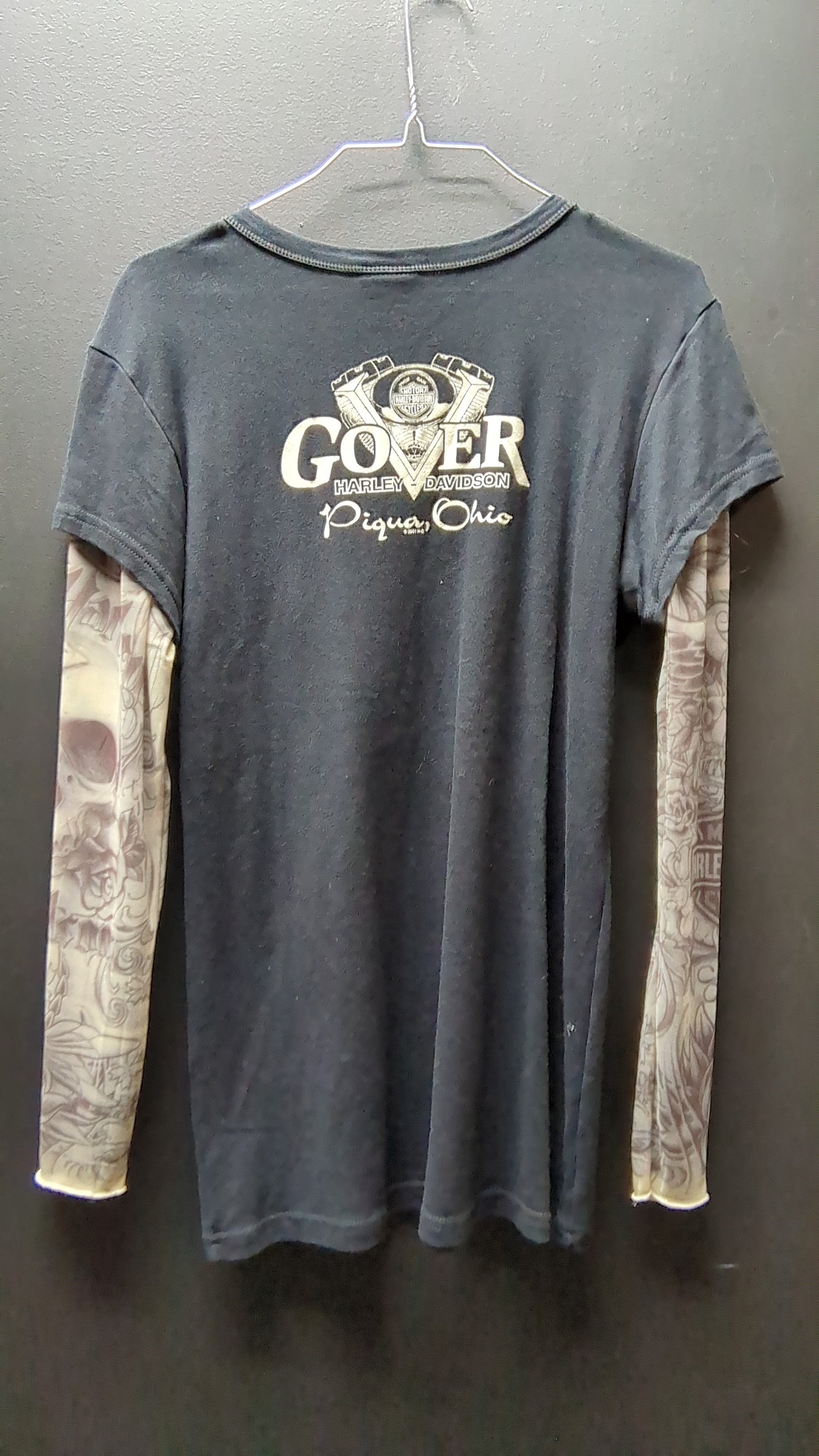 Harley-Davidson tattoo sleeved t-shirt