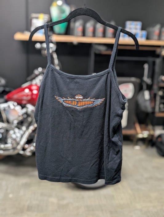 Y2K Harley Davidson Tank with built in bra XL with spaghetti strap