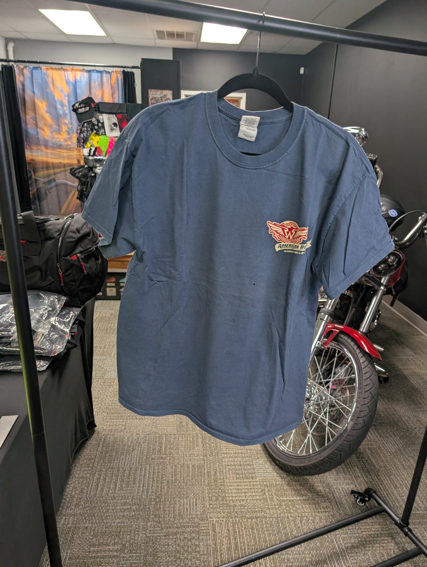 Wheels through time American Built Tshirt size Large