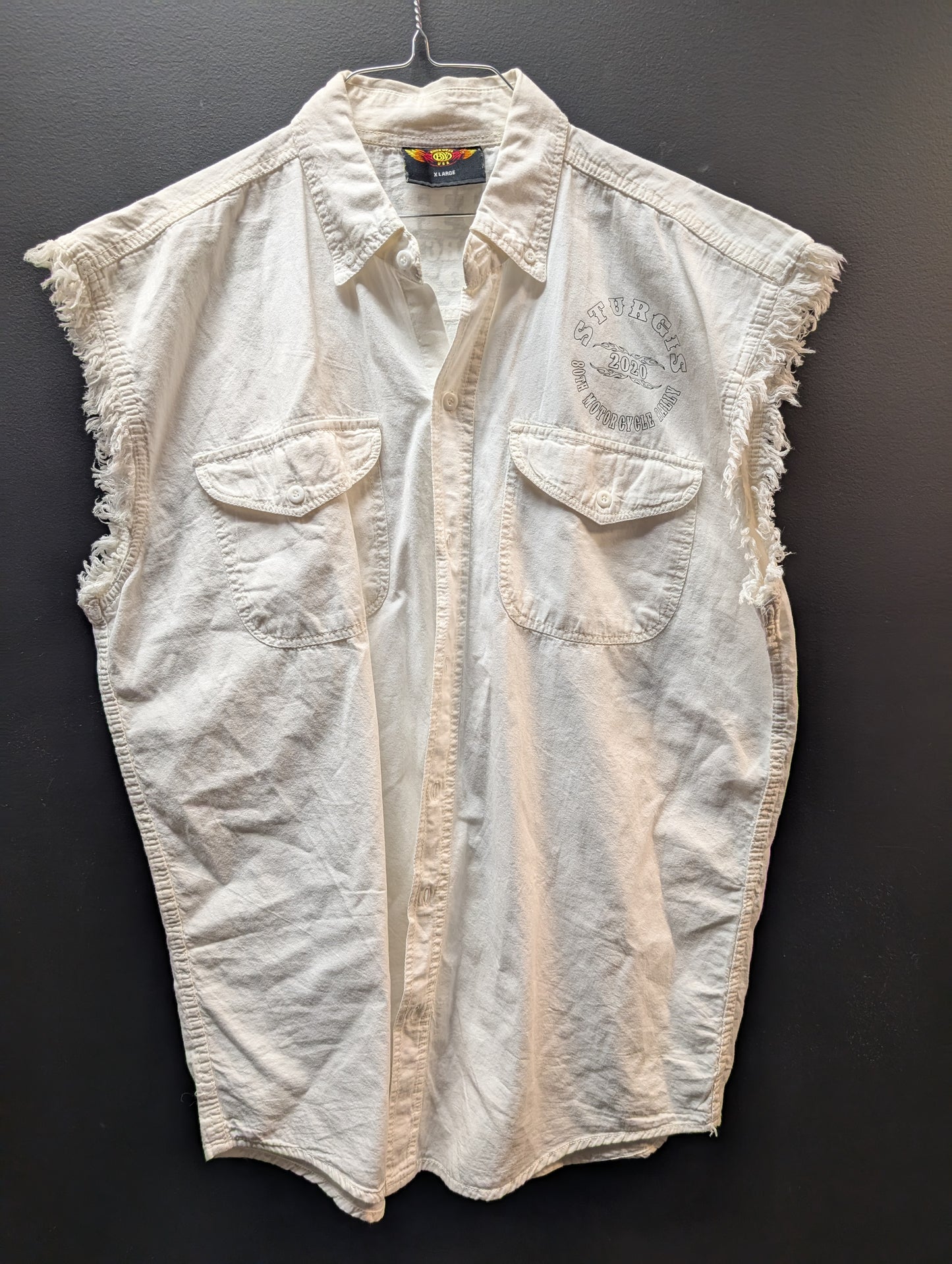 Sturgis Button up Sleeveless Shirt